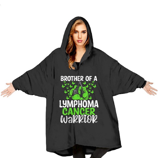 Lymphoma Cancer Awareness Brother Twins Sibling Blanket Hoodies