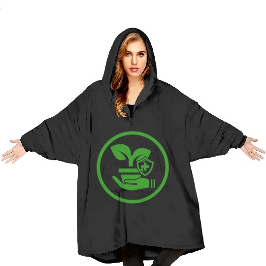 Healthy lifestyle graphical pic Blanket Hoodies