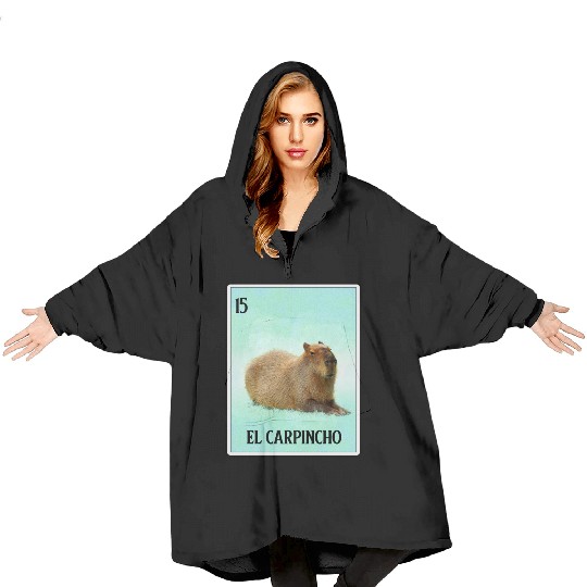 El Carpincho Mexican Capybara Cards Funny Rodent Blanket Hoodies