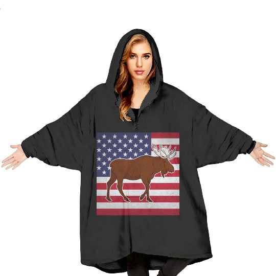 Moose Elk Blanket Hoodies