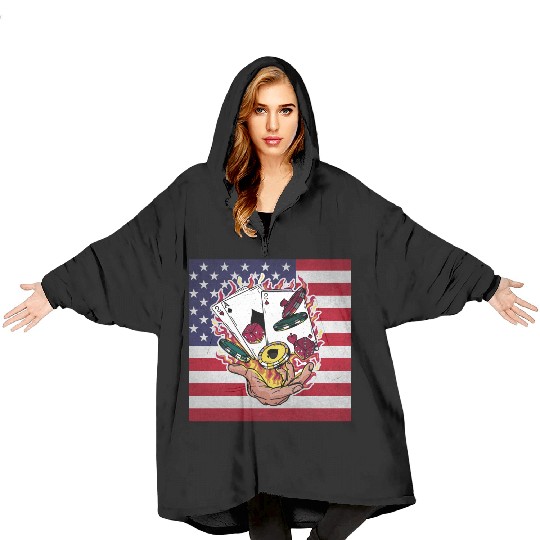 Poker Blanket Hoodies