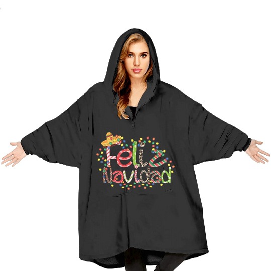Feliz Navidad Song Christmas Merry Christmas Blanket Hoodies