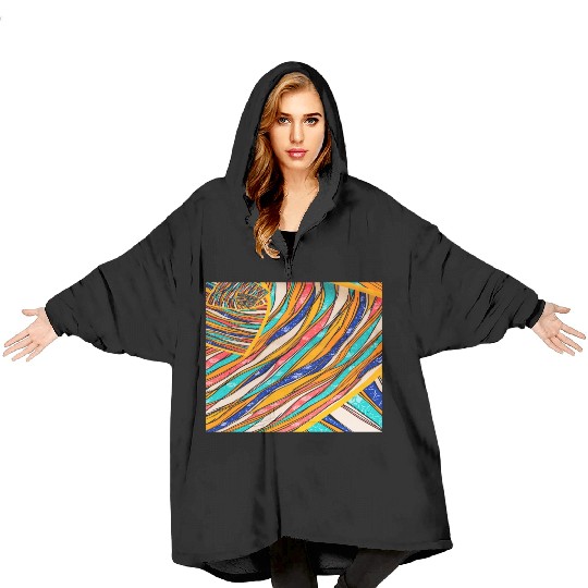 Neon Rainbow Retro 2023 NewYear Vintage Stronger Blanket Hoodies