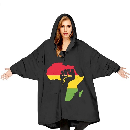 African Black Power Blanket Hoodies