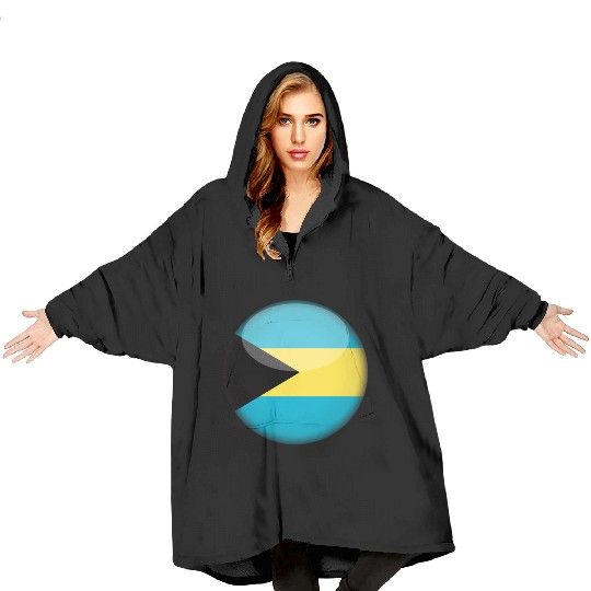 Bahamas Flag Blanket Hoodies