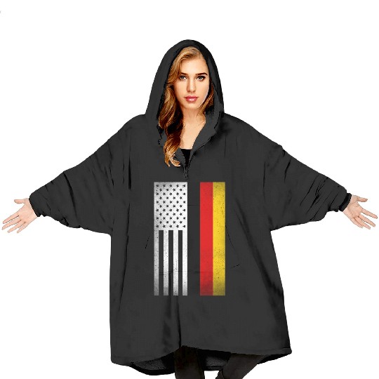 Germany Design for proud German Americans Blanket Hoodies