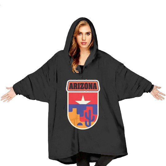 US States Arizonna Blanket Hoodies