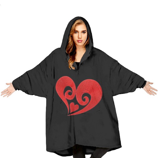 LOVE, LOVE, LOVE. Hearts and Love. Blanket Hoodies