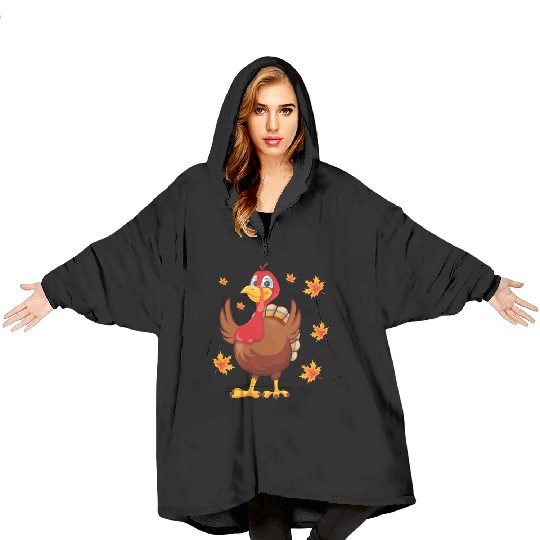 turkey body costume Thanksgiving Day fall autumn Blanket Hoodies