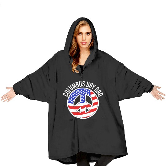 Columbus Day 1492 Blanket Hoodies