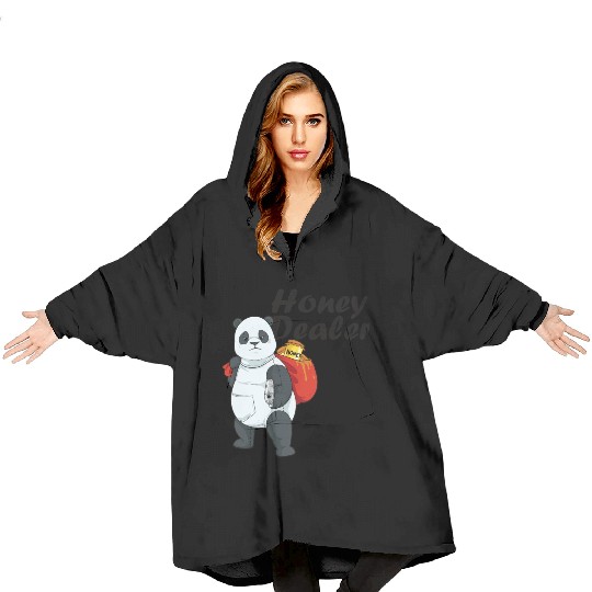 Honey Dealer Farmer Beekeeper Bees Panda Blanket Hoodies
