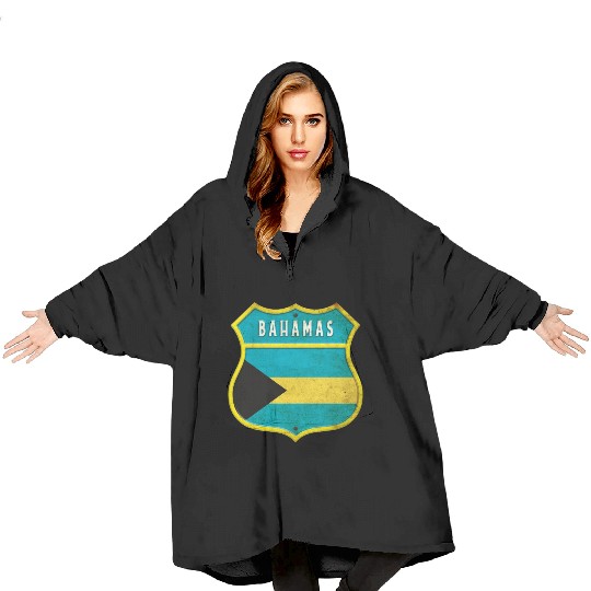 Bahamas coat of arms flag design Blanket Hoodies