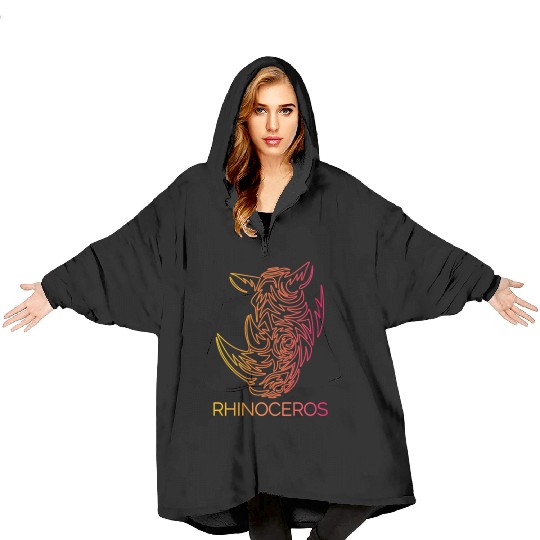 rhinoceros Blanket Hoodies