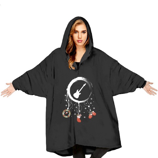 musical instrument dreamcatcher Christmas E-Bass Blanket Hoodies