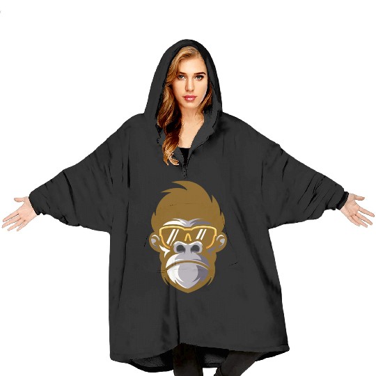 monkey face Blanket Hoodies