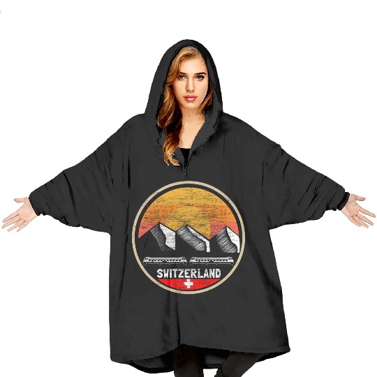 Switzerland Swiss Home Gift Blanket Hoodies