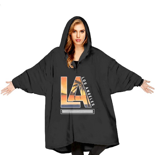 Los Angeles LA California Gift Blanket Hoodies