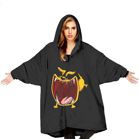 Scary Big Mouth Dog Owners Pet Lover Gift Ideas Blanket Hoodies