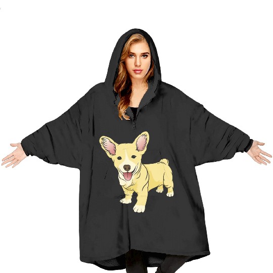Corgi Cute Puppy Funny Dog Pet Lover Gift Ideas Blanket Hoodies