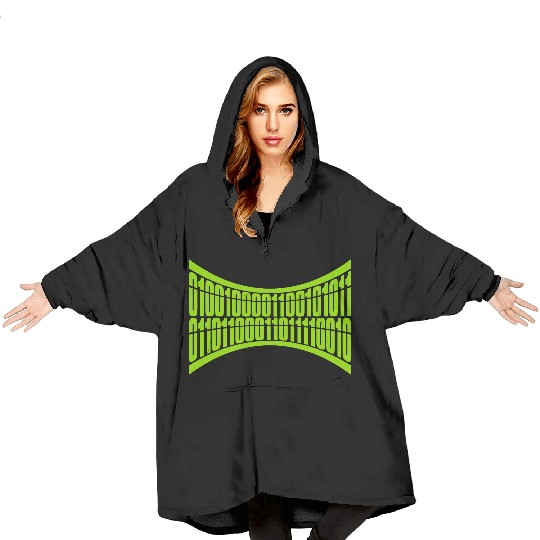binary code program language Blanket Hoodies