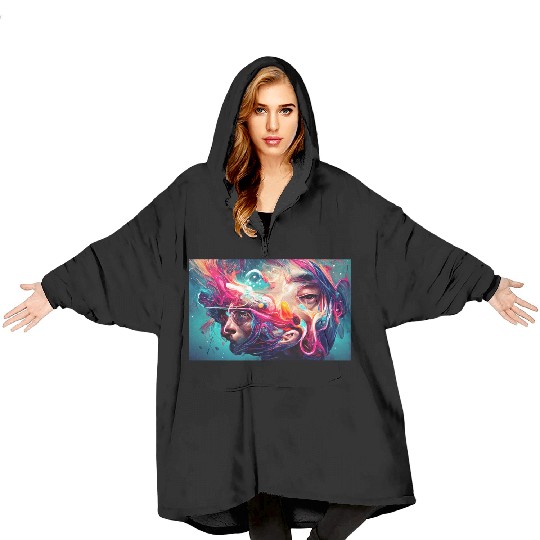 Ai Art Blanket Hoodies