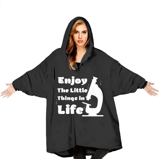 funny microscope, microbiologists biology nerd Blanket Hoodies