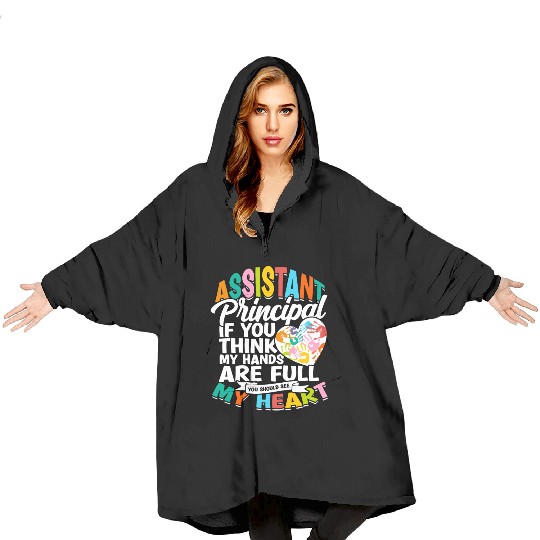 Assistant Principal Back School Teacher Principal Blanket Hoodies