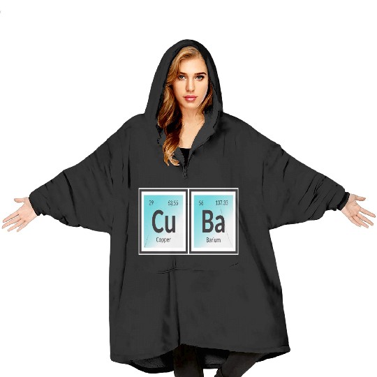 Cuba | Periodic Table of Elements Blanket Hoodies