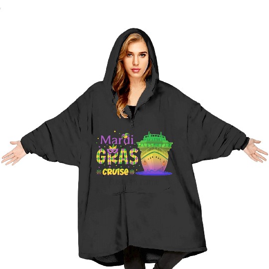 Mardi Gras Cruise Mardi Gras Carnival Trip Funny Blanket Hoodies