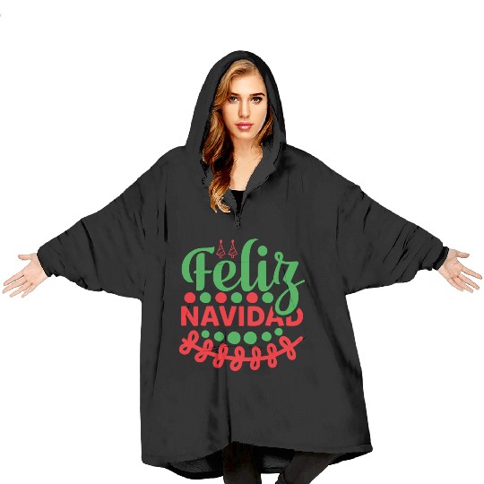 Feliz Navidad Blanket Hoodies
