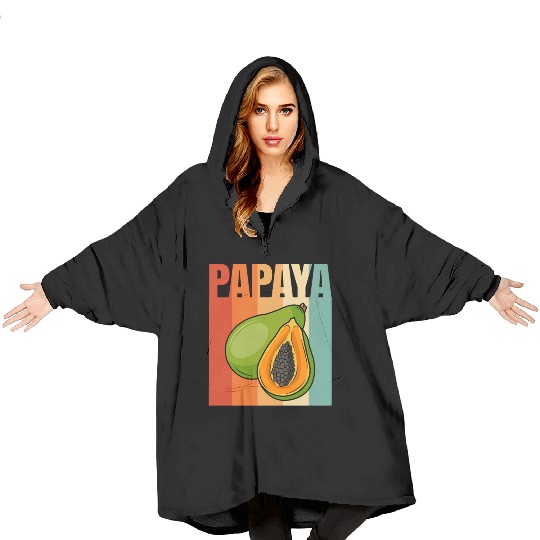Retro Papaya Blanket Hoodies