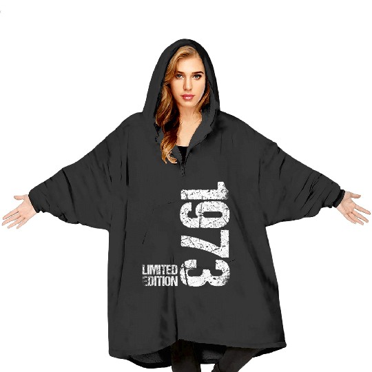 50 Years Vintage 1973 Retro 50th Birthday Blanket Hoodies