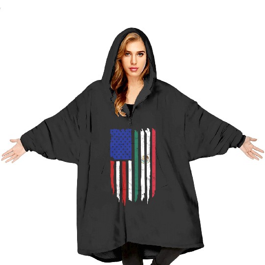 US Immigrant Indigenous USA Immigrants america Blanket Hoodies