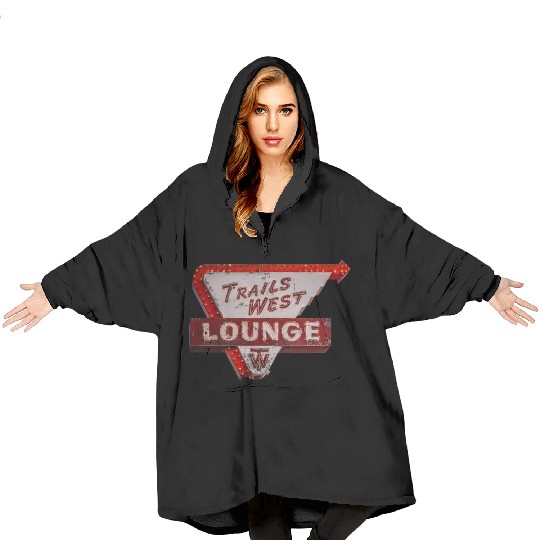 Trails West Lounge Route 66 Tucumcari New Mexico Blanket Hoodies