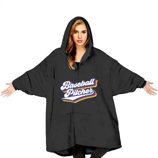 Baseball Pitcher Sayings Player Hobby Blanket Hoodies