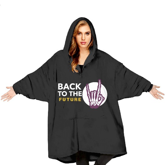 Back to the future Blanket Hoodies