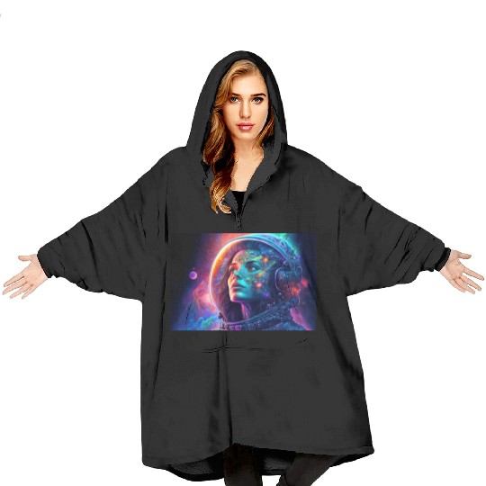 Psychedelic Astronauts 2 Blanket Hoodies