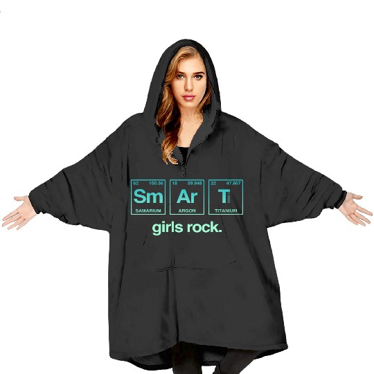 SMART GIRLS ROCK - Elements Periodic Table Blanket Hoodies