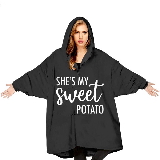 She's My Sweet Potato I Yam Valentine's Blanket Hoodies