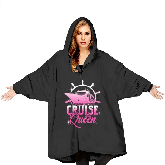 Women Cruise Queen Cruising Lover Gift Blanket Hoodies
