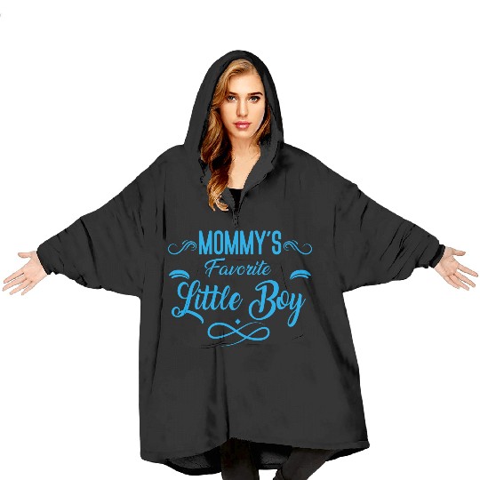 Mommy's Favorite Little boy Blanket Hoodies