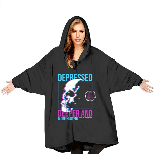 Depressed Streetwear Blanket Hoodies
