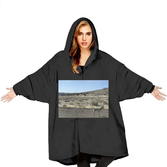 Antelope near Grand Canyon West Blanket Hoodies