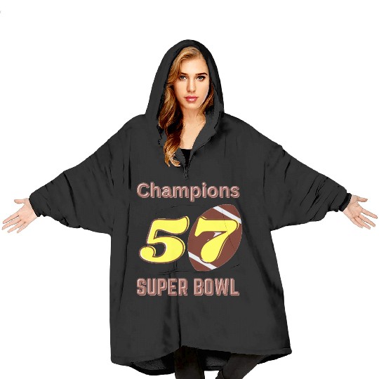 Super Bowl 57 champions Classic Blanket Hoodies