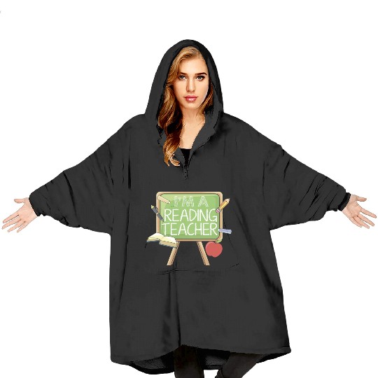 Reading Teacher Blanket Hoodies