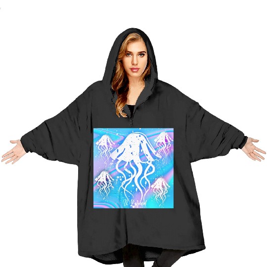 V-Legend: Fantasy Jellyfish Blanket Hoodies