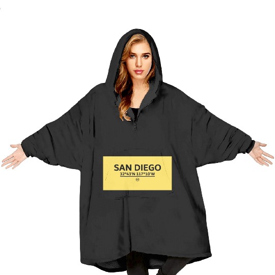 San Diego Coordinate's design Blanket Hoodies