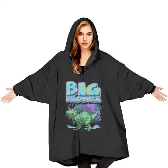 Big Brother Boys Dino Lover Blanket Hoodies