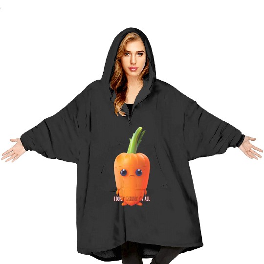 I don t carrot at all Blanket Hoodies