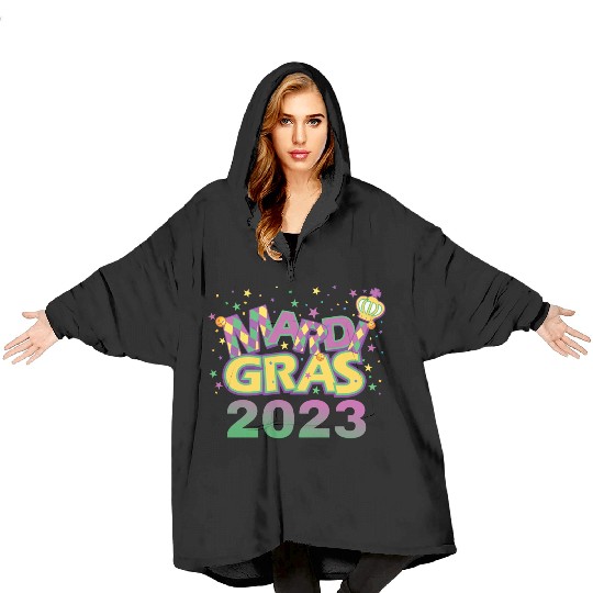 Mardi Gras 2023 Blanket Hoodies